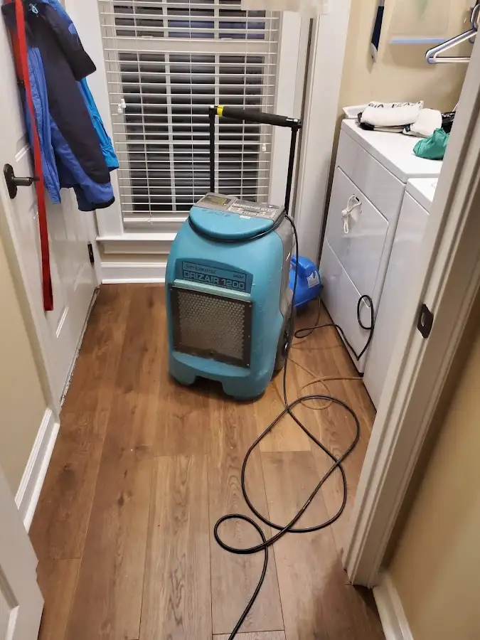 Commercial dehumidifier deployed for Flood Damage Cleanup in Los Altos