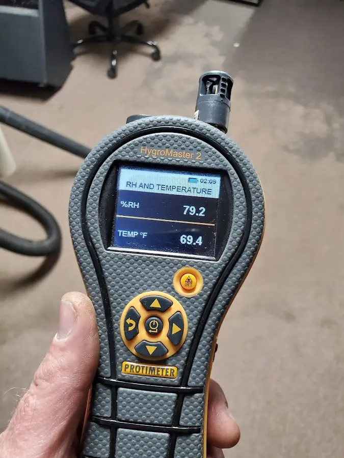 Moisture meter humidity assessment for Fire & Smoke Damage Restoration in Los Altos