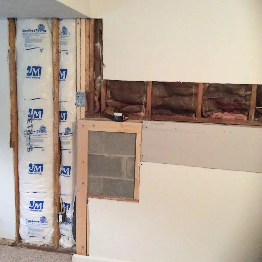 Wall insulation replacement during Contents Cleaning & Restoration in Los Altos